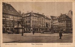 CPA Strasburg Places Gutemberg