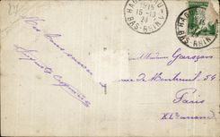 CPA Camp Oberhoffen Allee principal Militari