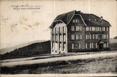 CPA Balloon Alsace Large Stauffer Hotel