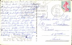 CPA Chaudesaigues Thermal spa View Thermal baths of By Source of By Dam Sarrans