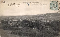 CPA Auvergne lllustree Aurillac View