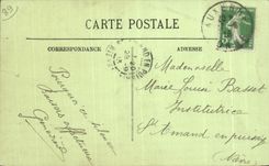 CPA Auxerre Statue of Jean Joseph Fourier