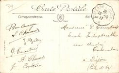 CPA Auxerre the Large Avenue of Dry Tree