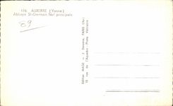 CPA Auxerre Abbey German St principal Nave