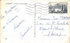 CPSM Auxerre la puerta del reloj