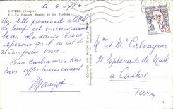 CPA Vittel La Grande Source et les Jardins