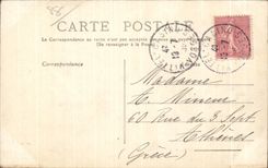 CPA the Vosges Vittel the old city