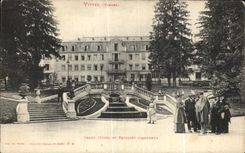 CPA Vittel Large Hotel And staircase honor