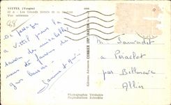 CPA Vittel (the Vosges) has the Large Hotels of the Station Seen air