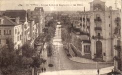 CPA Vittel Avenue Ambroise Bouloumie et les Hotels