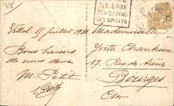 CPA Vittel Avenue Ambroise Bouloumie et les Hotels