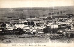 CPA Vittel View District of the Station