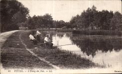 CPA Vittel pond of the Fairies Sinners