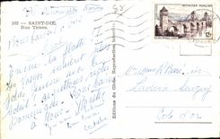 CPA Saint Die Street Thiers