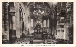 CPA Saint Die Interieur de L Eglise Notre Dame