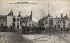 CPA Saint Die Guerre Rue de la Bolle et Cites Stieffel