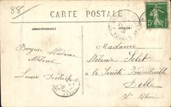 CPA Saint Die War Street of Bolle and Cites Stieffel