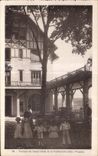 CPA Terrace of the Large Hotel of Feuillee Dorothee (the Vosges) Children