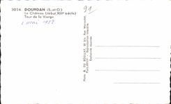 Torre de CPA Dourdan Le Castle (al principio XIII de siglo) de la Virgen