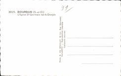 St alemAn de la iglesia de CPA Dourdan visto de la subsistencia