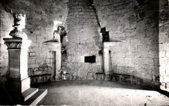 Saint Louis del Stele de la chimenea de CPA Dourdan Rez de Chausse Keep