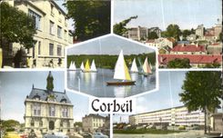 CPA Corbeil Essonnes the post office Regattas town hall the college