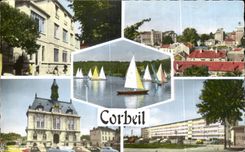 CPA Corbeil the post office Regattas town hall
