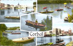 CPA Images of France Corbeil Essonnes edges of the Seine