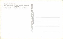 CPA Images of France the town hall the large mills church the Sailing bridge on the Seine