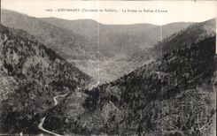 CPA Giromagny (Territory of Belfort) the Road of the Balloon Alsace