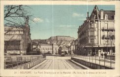 CPA Strategic Belfort Le Bridge and Market With far the Castle and the Lion
