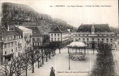 CPA Belfort the Place Weapons Hotel of Ville Le Castle