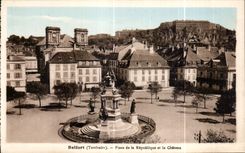 CPA Belfort (Territory) Place of the Republic and the Castle