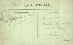 CPA Belfort the Place of the Republic and the Boulevard