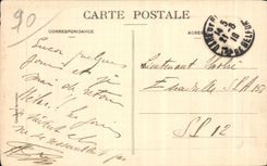 CPA Belfort With the defenders of Belfort Militaria