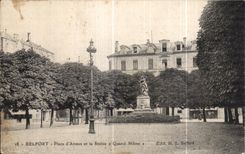 CPA Belfort Places Armes and Statue has Nevertheless