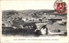 CPA Belfort View taken of the Castle (Southern Dimension)