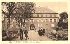 Montaje co de CPA Burro del asno de la entrada de Odile