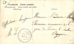 Alsatian CPA Elsasserin Folklore costume Ropemaking machine