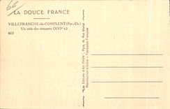 CPA Villefranche de Conflent a corner of the walls