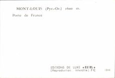 CPA Mount Louis Gate of France