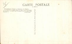 CPA Gargilesse interior de iglesia