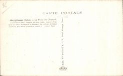 CPA Gargilesse la puerta del castillo