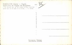 Cripta subterrAneo de CPA Gargilesse de la iglesia de Gargillesse