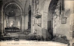 CPA Gargilesse interior de la iglesia de Gargilesse