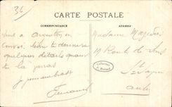 CPA Gargilesse Interieur de la iglesia del edificio historico clasifica