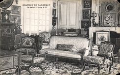 Castillo de CPA de la sala de estar Louis XVI de Valencay Le
