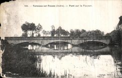 CPA Varennes en el puente de Fouzon en Fouzon