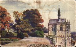 Santo suave Huberto de Chapelle del La de Amboise del castillo de CPA Francia Loire ch4ateau y el parque