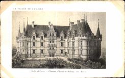 CPA Indre y el Loire Azay se escudan la cortina